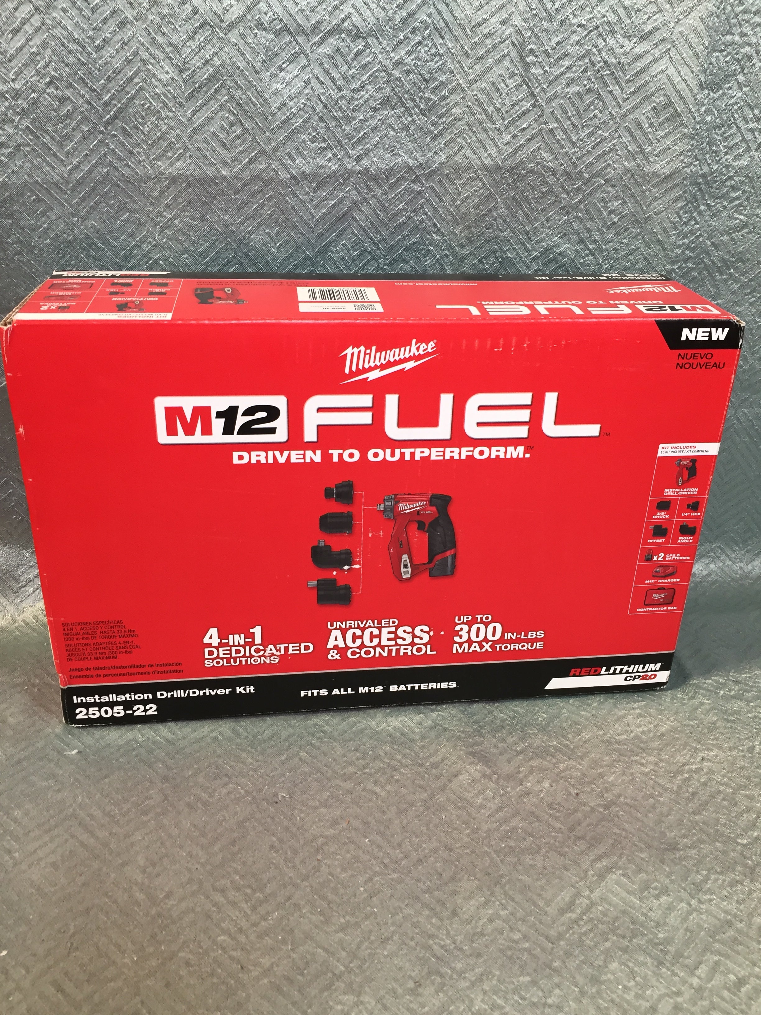 Milwaukee 2505-22 M12 Fuel Installation Drill/Driver Kit (7591862108398)
